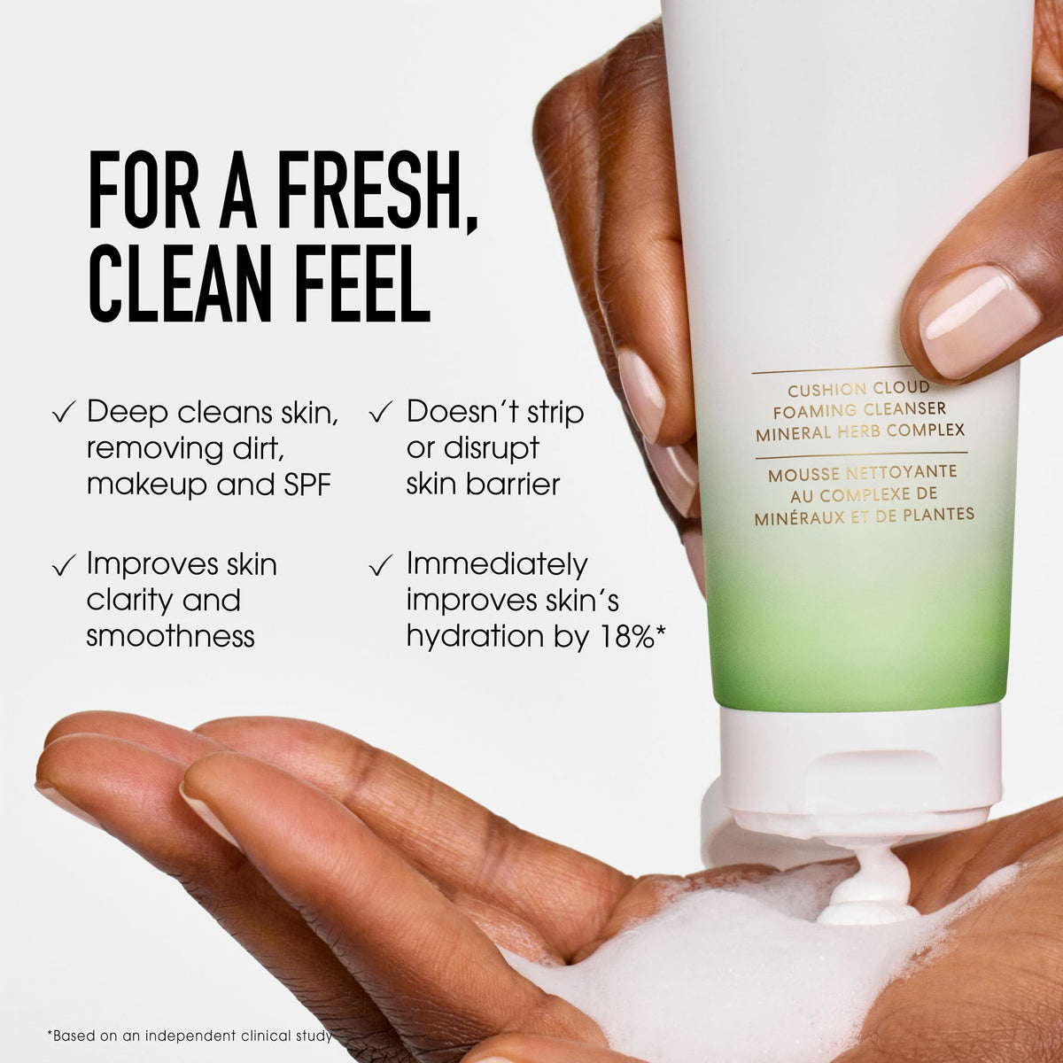 bareMinerals creamy texture close-up highlighting smooth consistency and nourishment