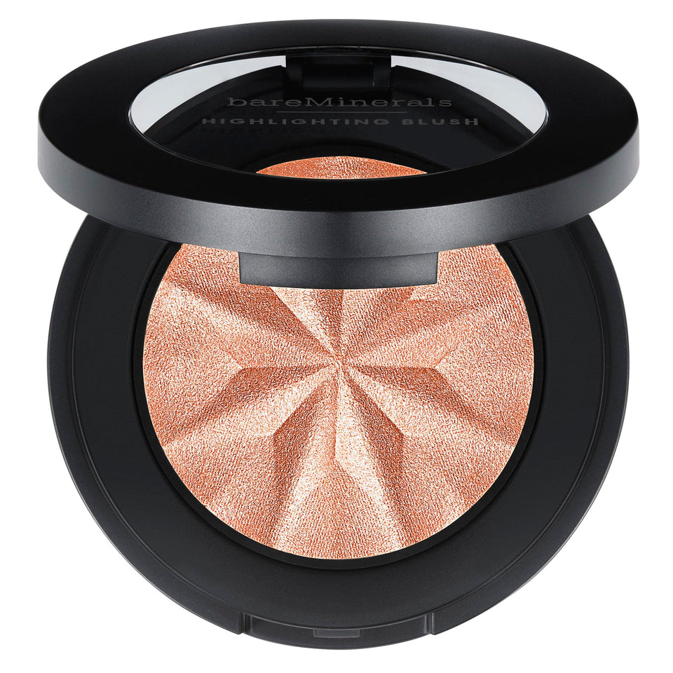 bareMinerals compact front view showing sleek packaging and travel-ready design benefits
