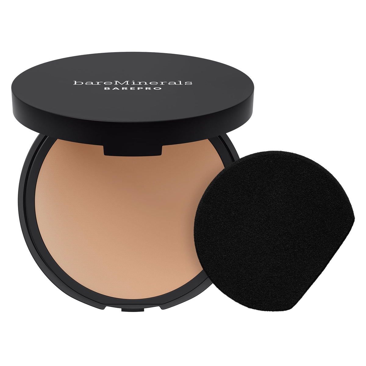 bareMinerals front compact showing sleek packaging and convenient portability