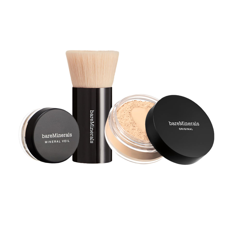 bareMinerals front packaging fair shade showing kit contents and benefits