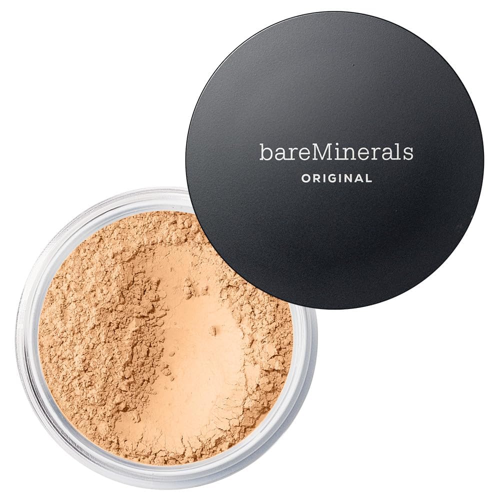 bareMinerals front packaging showing Golden Ivory 07 and clean ingredients benefit