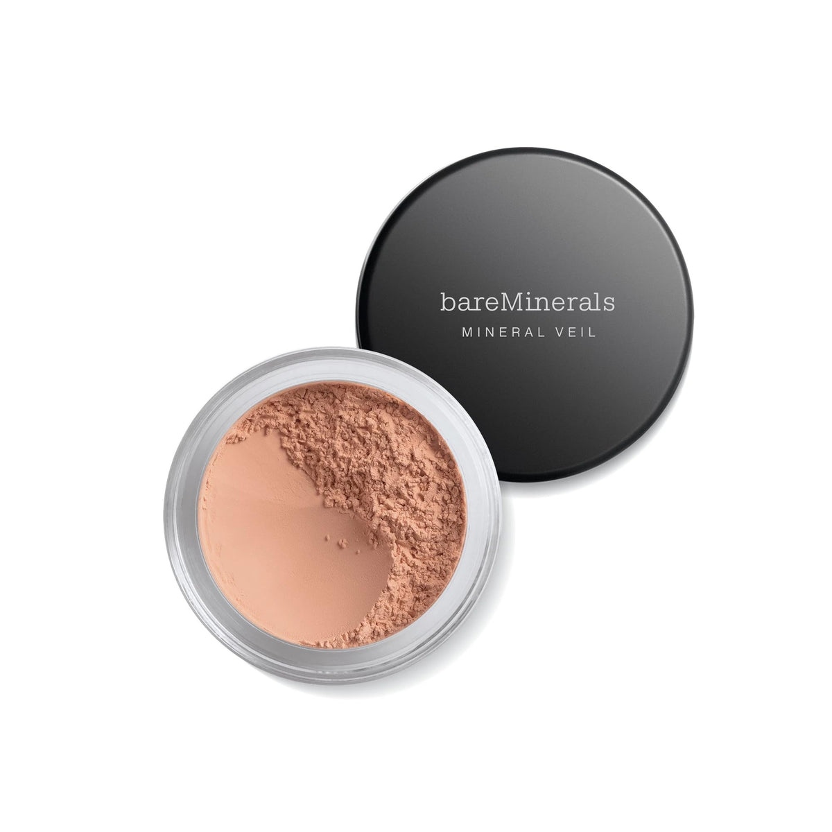 bareMinerals front packaging showing tinted Mineral Veil and clear label benefit