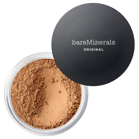 bareMinerals front packaging in Neutral Tan 21 showing product name and finish benefits