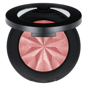 bareMinerals compact front view showing Pink Glow and travel-ready convenience