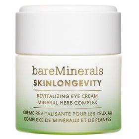 bareMinerals front packaging showing Skinlongevity benefits and clean formula