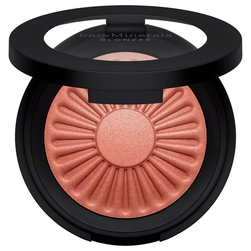 bareMinerals front pan Kiss of Copper showing shade and packaging benefits