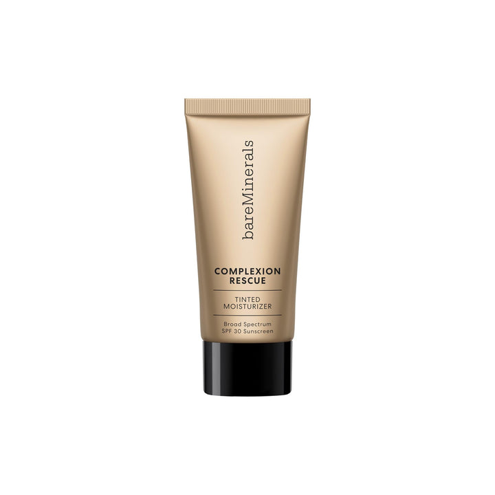 bareMinerals front tube showing travel-size packaging and easy application benefit