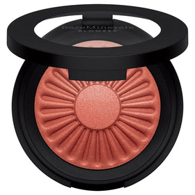 bareMinerals compact front view showing Kiss of Rose blonzer and easy one-step glow