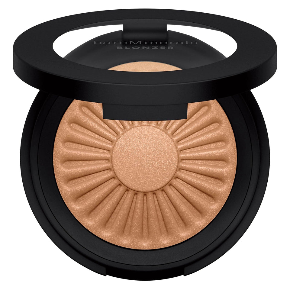 bareMinerals compact front view showing Kiss of Spice for easy selection and glow