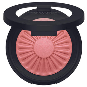 bareMinerals compact next to coin demonstrating compact travel size
