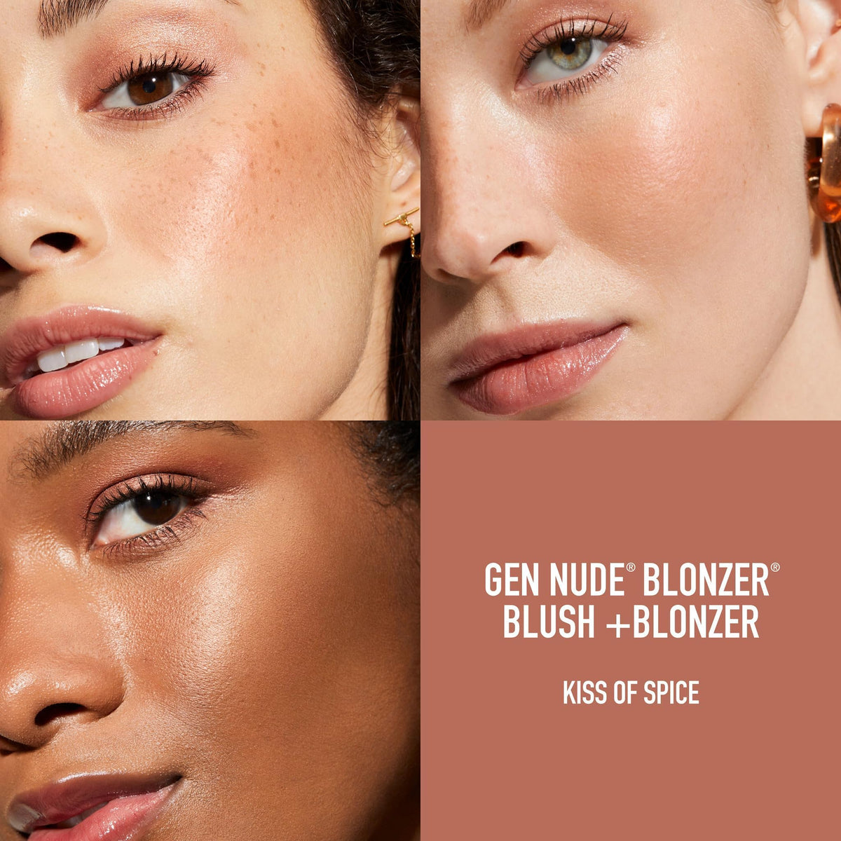 bareMinerals arm swatch stroke of Kiss of Spice showing buildable rosy-bronze color
