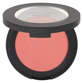 bareMinerals compact front view showing sleek packaging and portability benefit