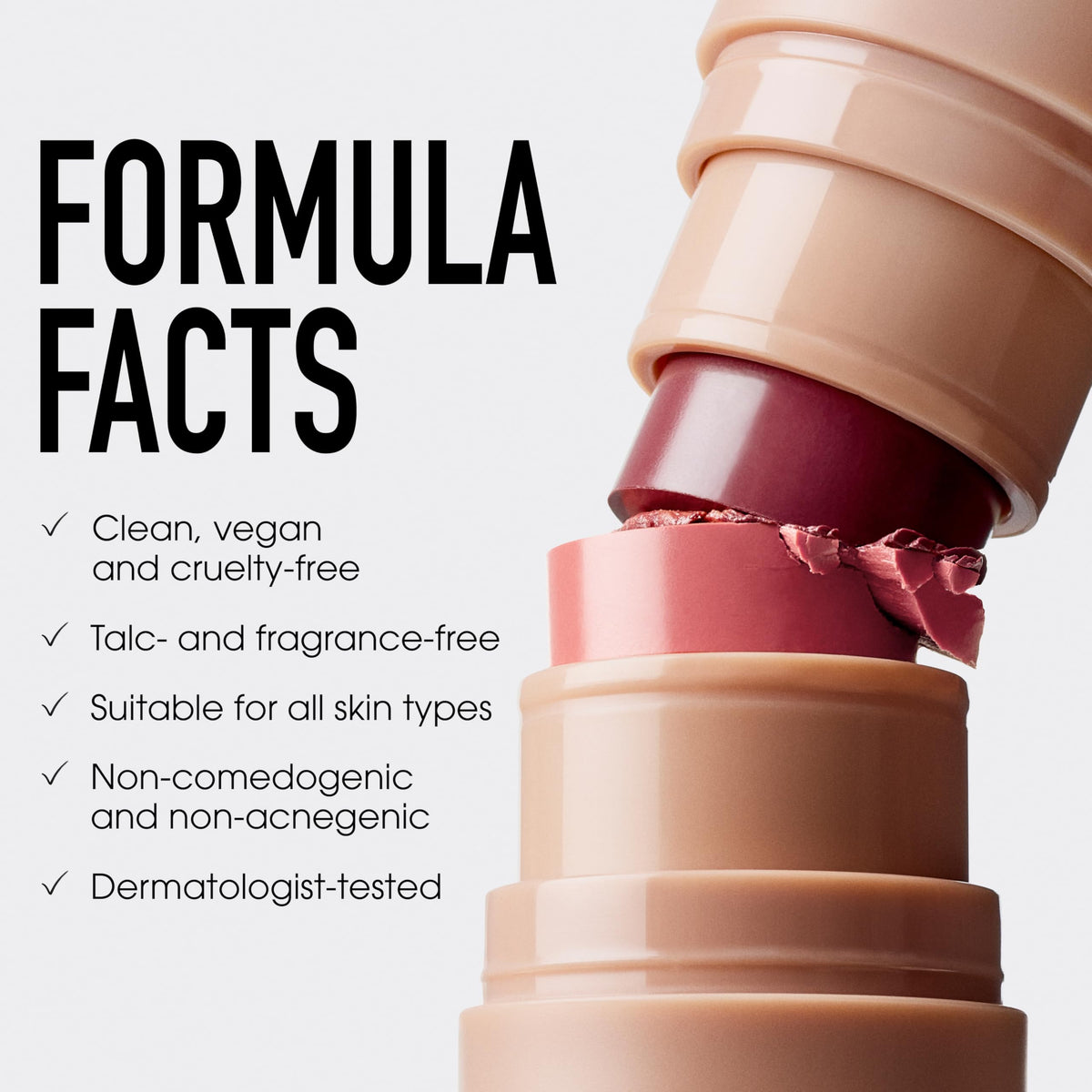 bareMinerals ingredient label of Gen Nude Dew emphasizing acai palm and moisturizing actives