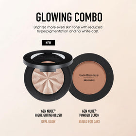 bareMinerals used on eyelids for cohesive luminous wash