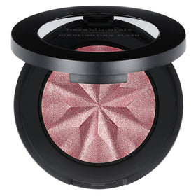 bareMinerals compact front view showing Mauve Glow and portable design benefit