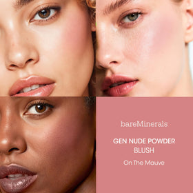 bareMinerals close-up of pan texture highlighting silky, blendable finish