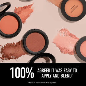 bareMinerals application with brush for seamless blend and natural finish