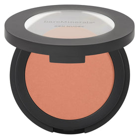 bareMinerals compact front view showing product packaging and easy portability benefit