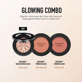 bareMinerals blush inside a makeup bag lifestyle scene showing everyday-wear convenience