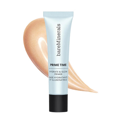 bareMinerals front packaging showing sleek tube and branding, highlights clean formula