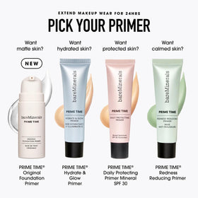 bareMinerals tube beside a coin for size comparison, clarifies product scale