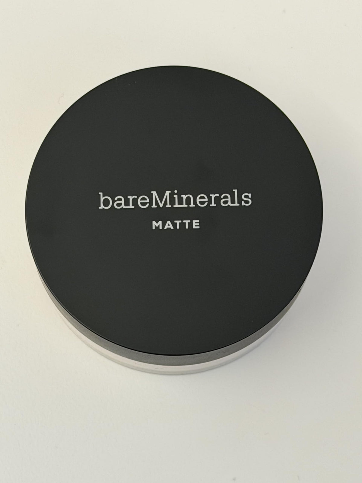 bareMinerals label close-up highlighting vegan ingredients and clean formula