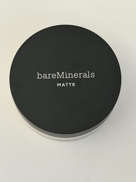 bareMinerals label close-up highlighting vegan ingredients and clean formula