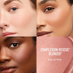 bareMinerals Kiss of Pink gel-cream texture close-up highlighting blendable luminous finish