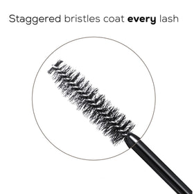 bareMinerals tube next to ruler showing compact travel-friendly size