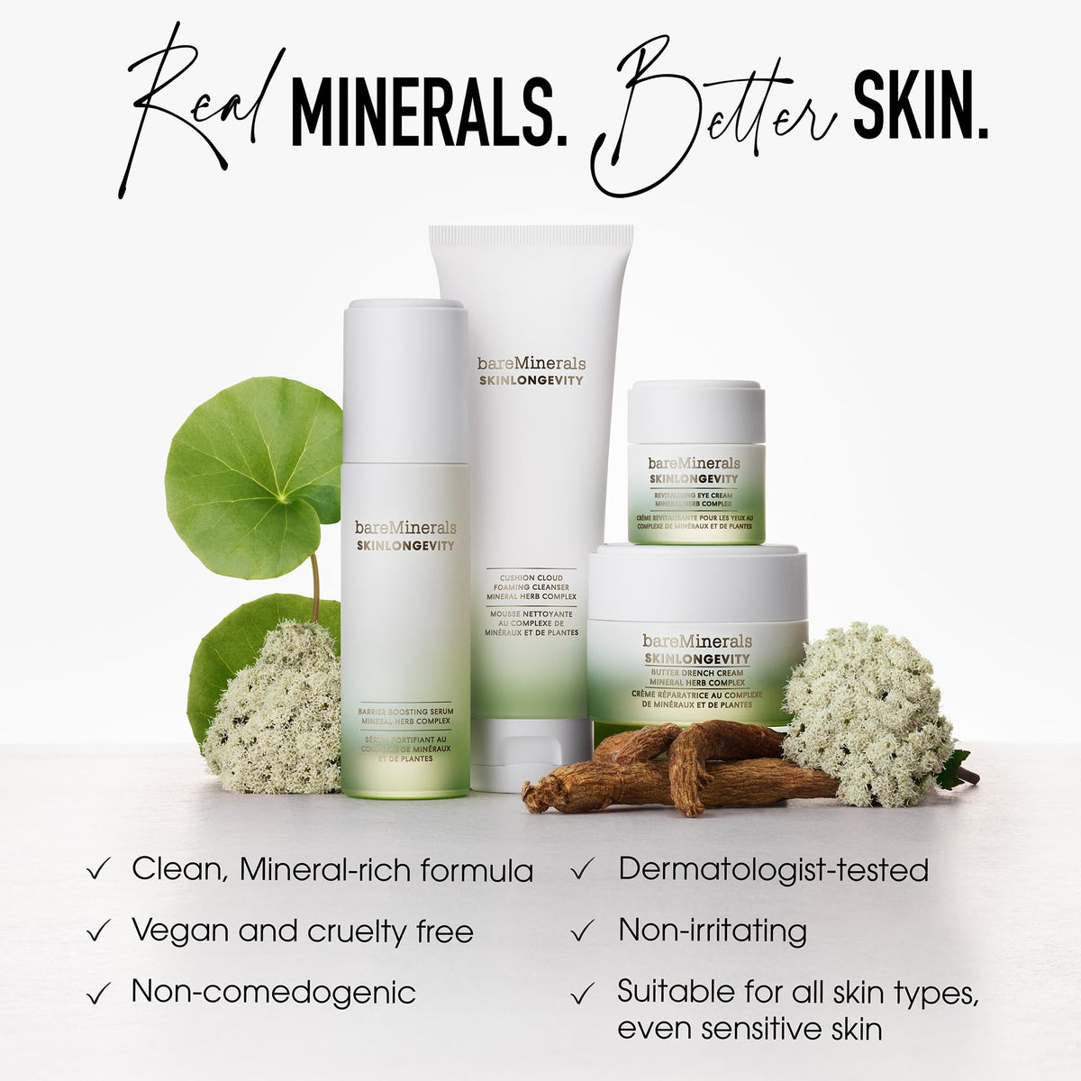 bareMinerals on bathroom counter as part of morning routine for quick layering