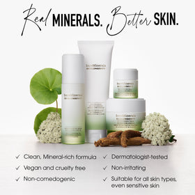 bareMinerals on bathroom counter as part of morning routine for quick layering