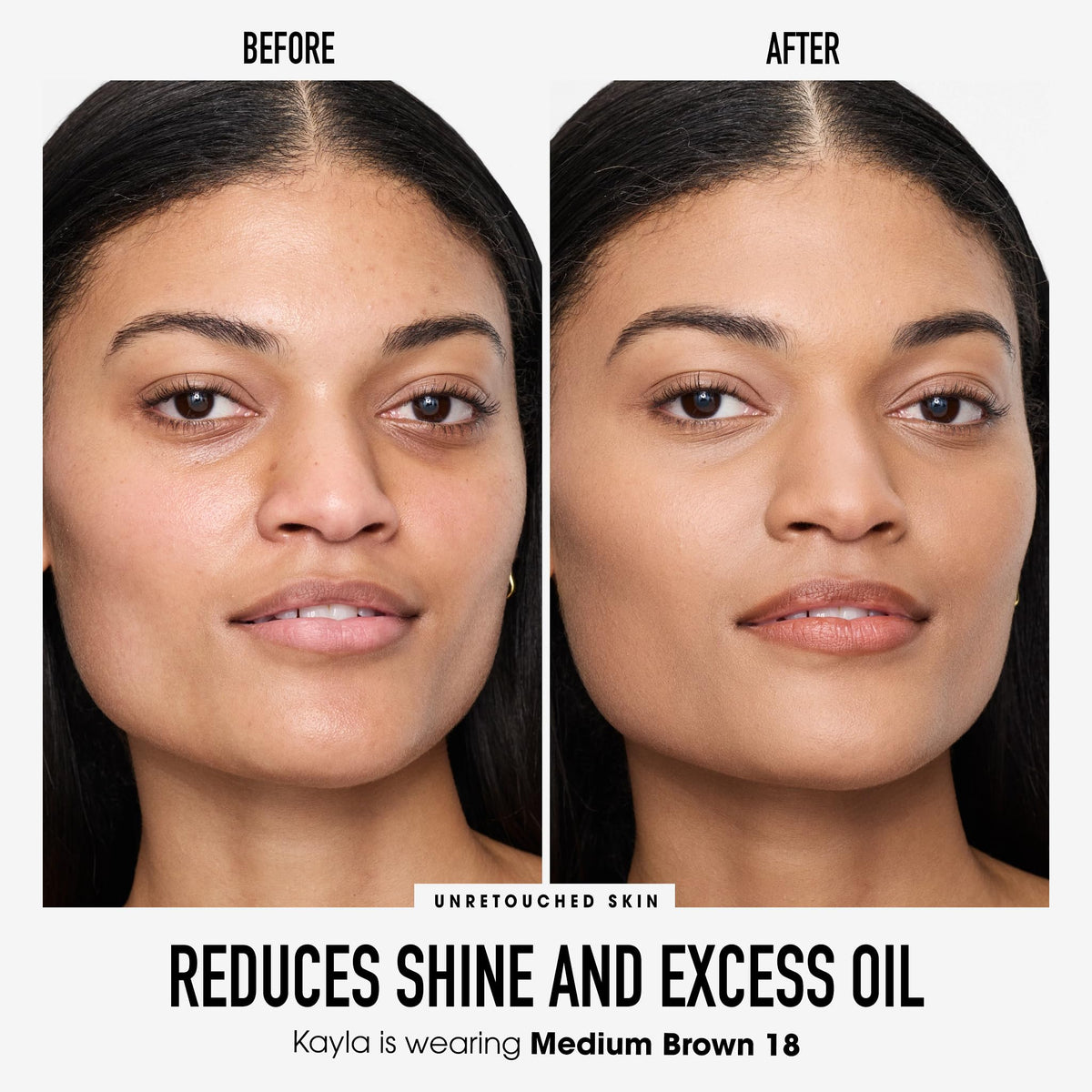 bareMinerals loose powder texture close-up highlights smooth matte finish