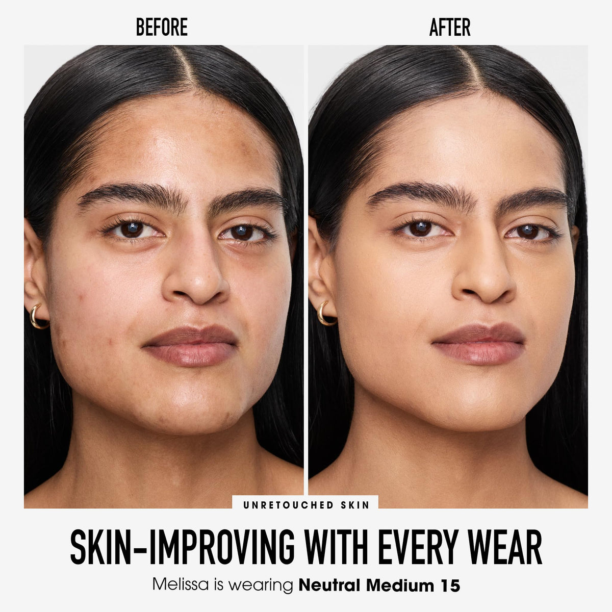 bareMinerals loose powder texture close-up demonstrating smooth blendability benefit