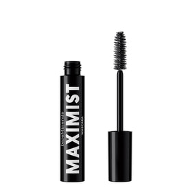 bareMinerals mascara tube front view shows compact waterproof design and bold black finish
