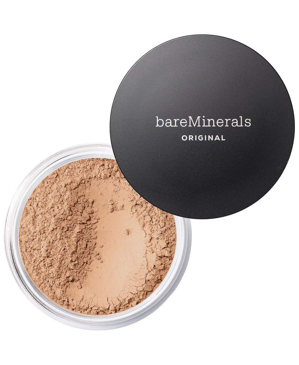 bareMinerals front packaging showing shade Medium Beige 12 and benefits