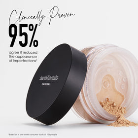 bareMinerals Original Mineral Veil mini opened, blurs pores and sets makeup
