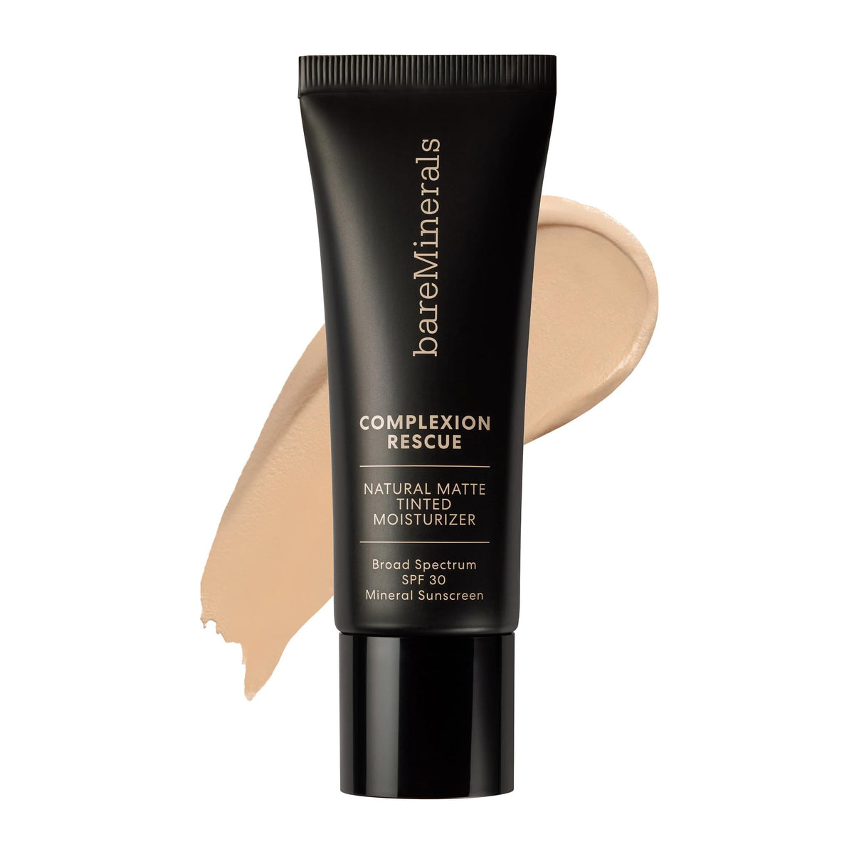 bareMinerals product front packaging showing shade Opal 01 and benefits