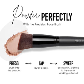 bareMinerals compact inside a handbag conveying on-the-go touch-up benefit