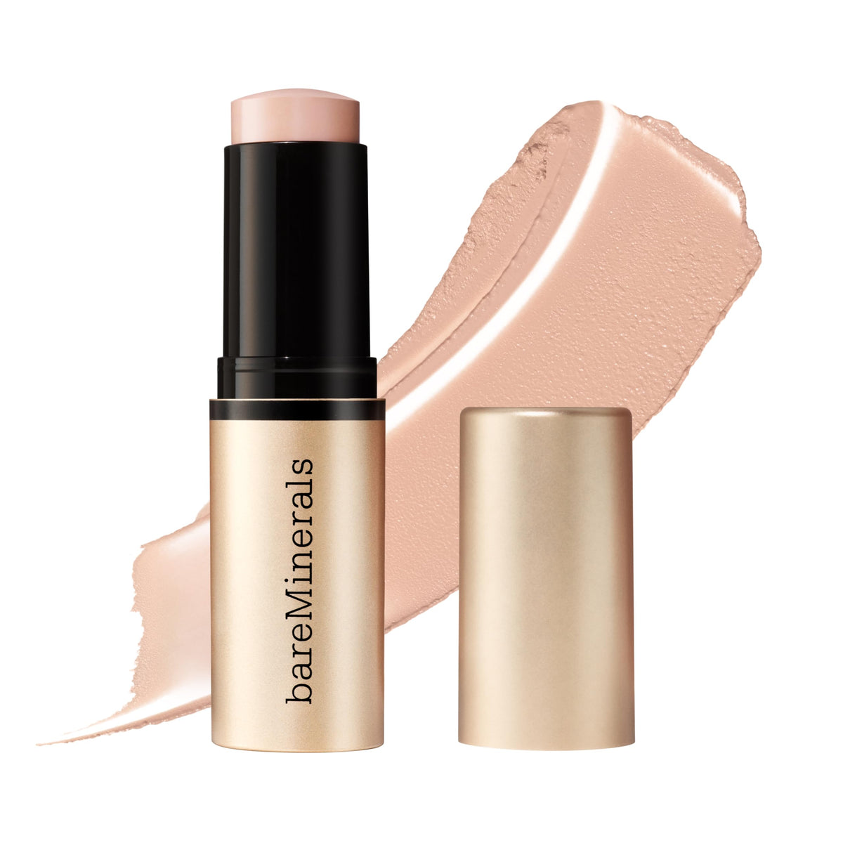 bareMinerals stick front packaging showing shade and portability benefit