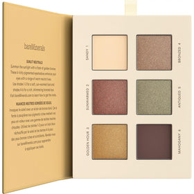 bareMinerals front packaging showing compact palette and logo, highlights portability
