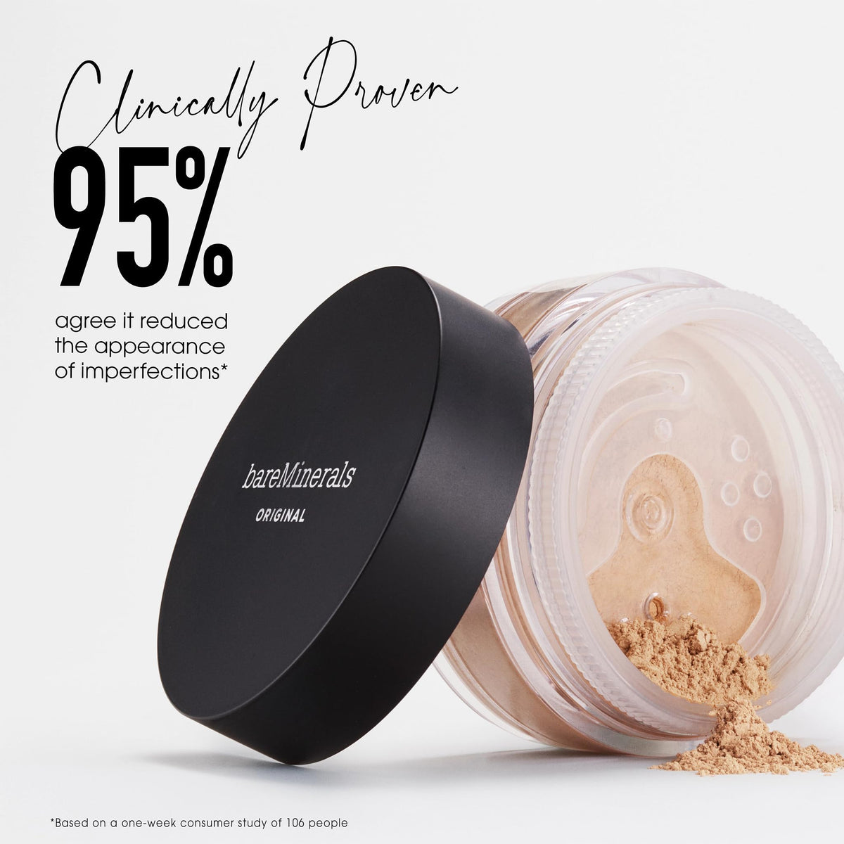 bareMinerals swatch on arm comparing Tan Nude 17 for realistic shade matching
