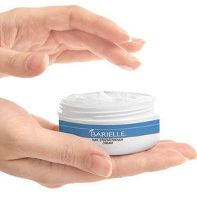 BARIELLE cream texture on fingertip showing absorbent, non-greasy benefit