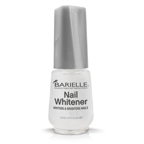 BARIELLE front bottle showing brightening nail whitener and label benefits