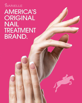 BARIELLE lifestyle shot of hands with glossy natural nails after use