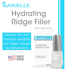 BARIELLE application close-up brushing filler onto a ridged nail