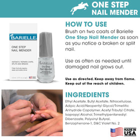 BARIELLE before and after nails demonstrating smoother, more even appearance