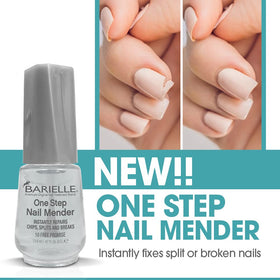 BARIELLE brush close-up applying gel for precise targeted nail repair