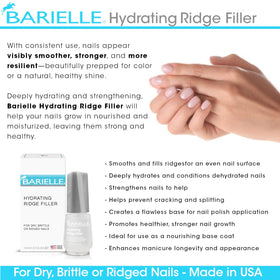 BARIELLE texture spread on nail plate highlighting smoothing effect