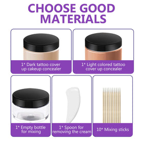 barklytic set with setting powder illustrating longer wear and matte finish
