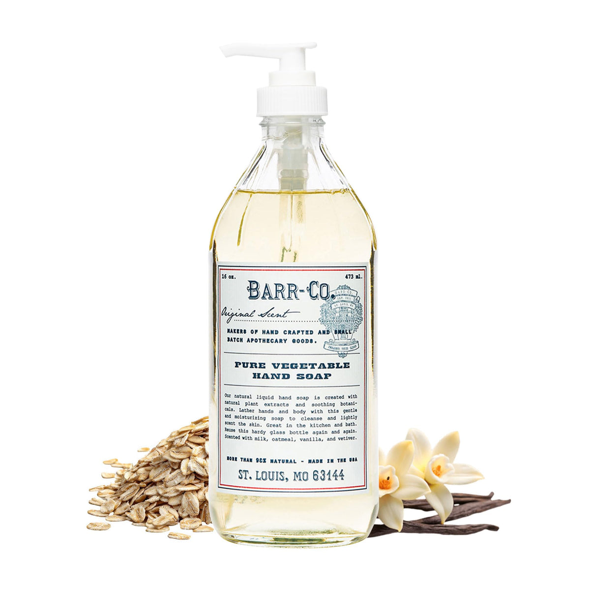 BARR-CO front label view showing scent and size benefits